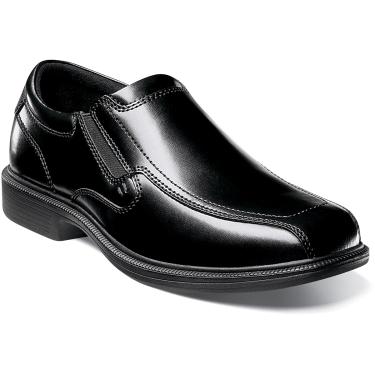 Bleeker Street Bike Toe Slip On Nunn Bush Men's Bleeker St. Bicycle Toe Leather Casual Slip On