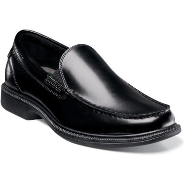 Beacon Street Moc Toe Slip On Nunn Bush Men's Beacon St. Moc Toe Leather Casual Slip On