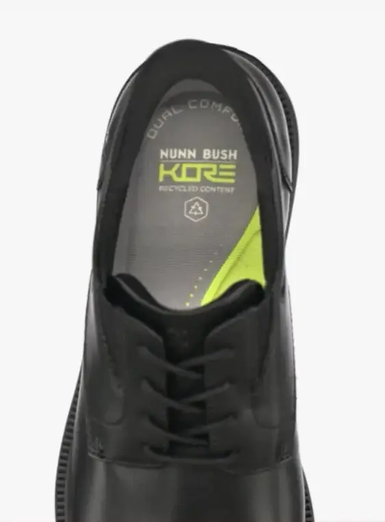 Gif features the Nunn Bush EZ on heel on the KORE Icon EZ Cap Toe Oxford.