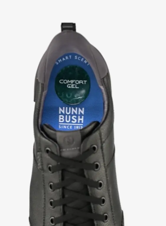 Gif features the Nunn Bush EZ on heel on the KORE City Walk EZ Moc Toe Oxford. 