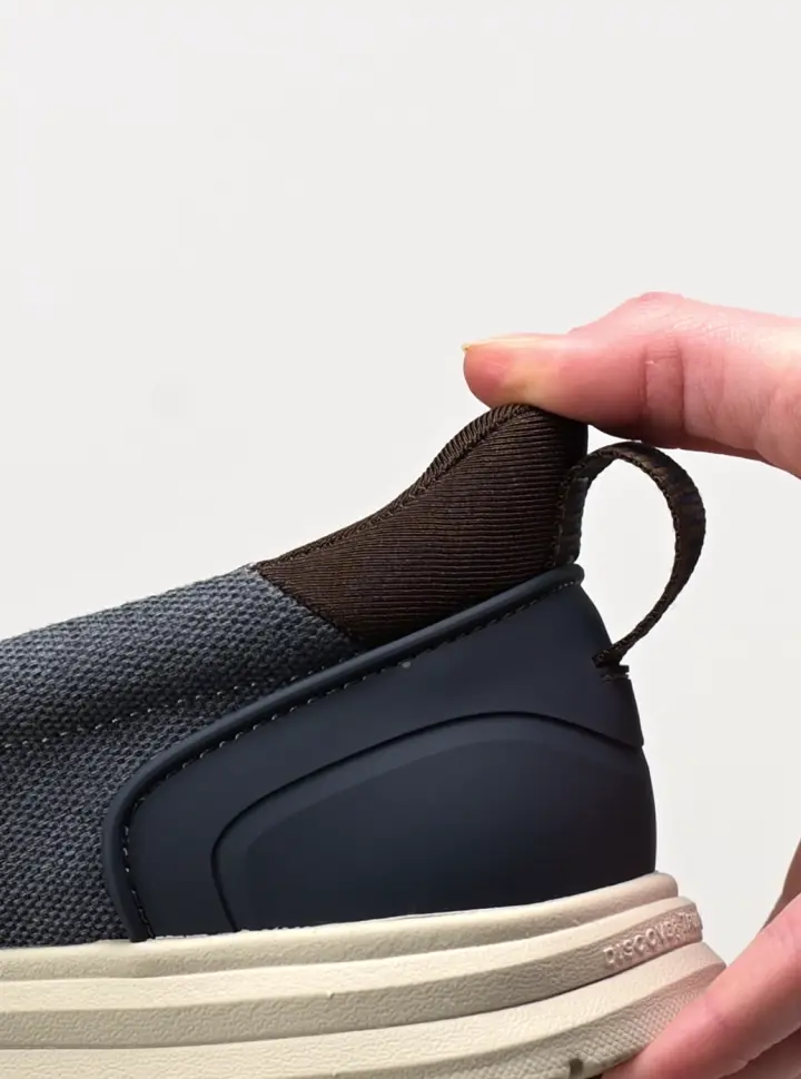 Gif features the sole on the Brew City EZ Slip On.