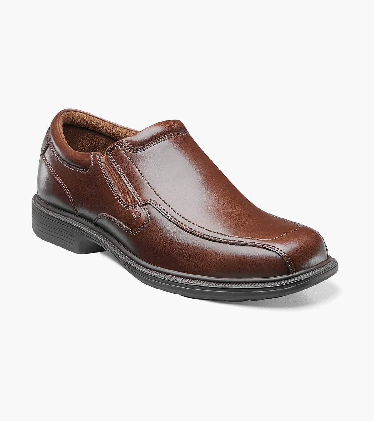 Nunn Bush Shoes Bleeker Street Bike Toe Slip On Cognac Size 8