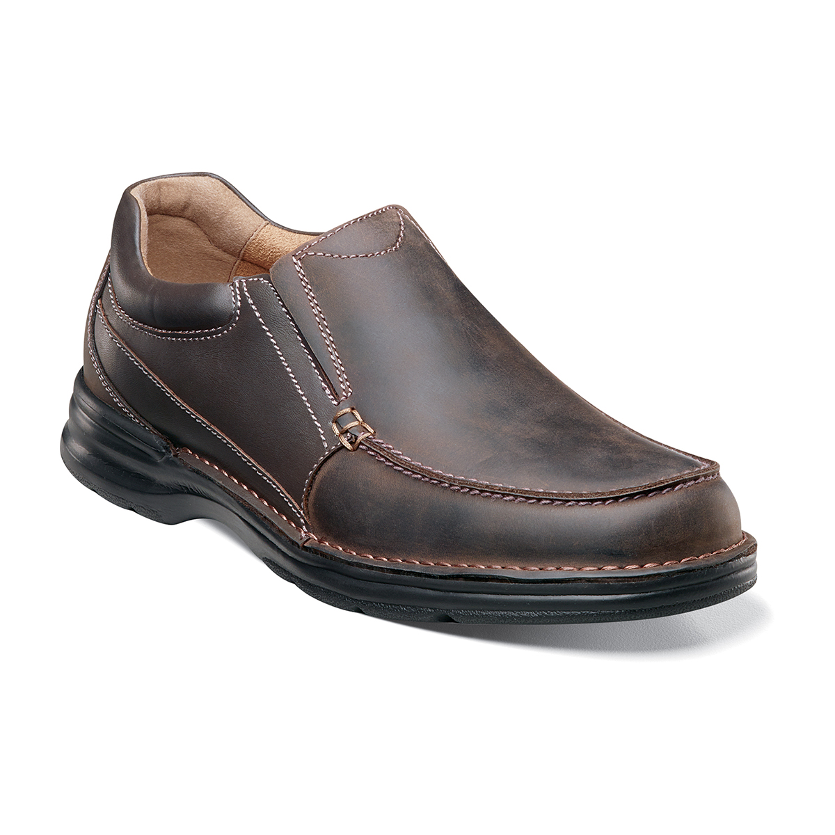 Men's Casual Shoes | Brown CH Moc Toe Slip On | Nunn Bush Patterson