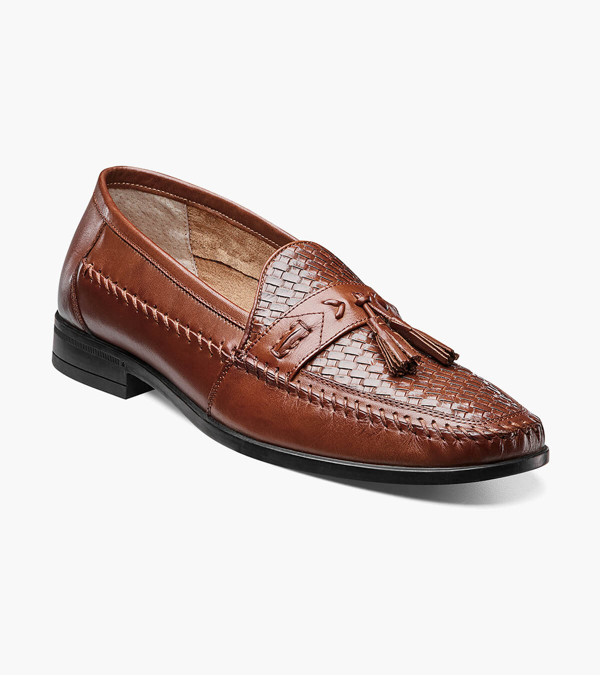 Nunn Bush Shoes Strafford Woven Tassel Loafer Cognac Size 13