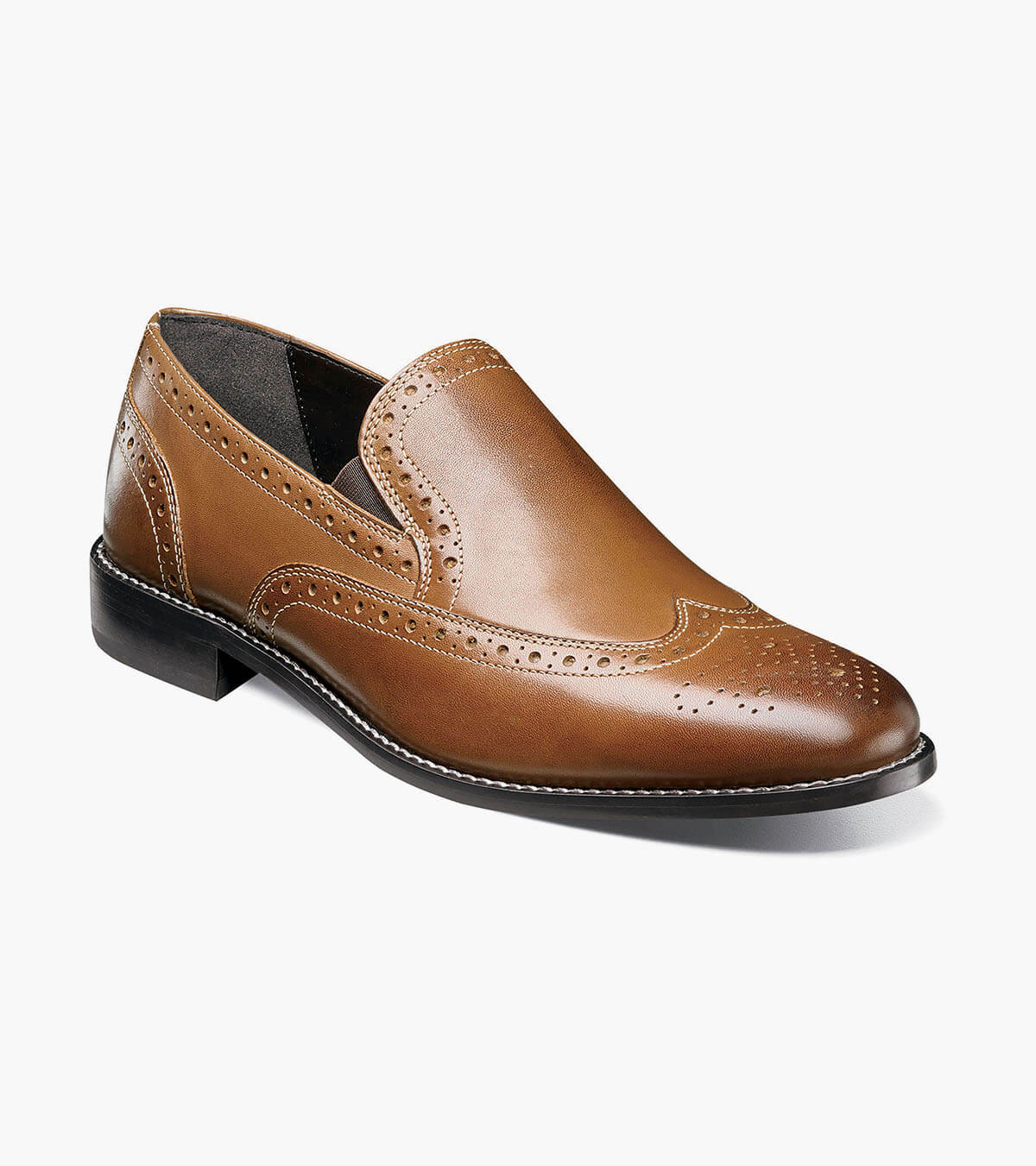 wingtip slip on shoes