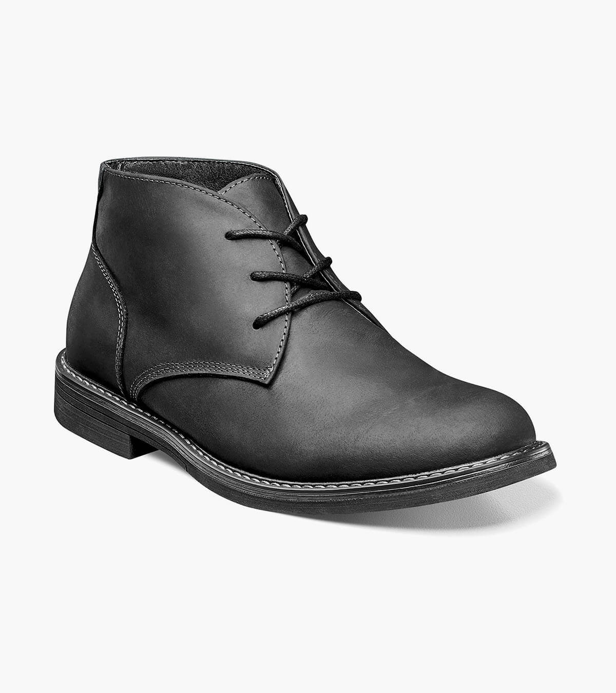 Nunn Bush Shoes Lancaster Plain Toe Chukka Boot Black Size 10.5