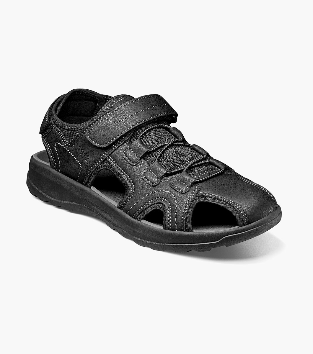 Nunn Bush Shoes Huck Sport Closed Toe Fisherman Sandal Black Size 10