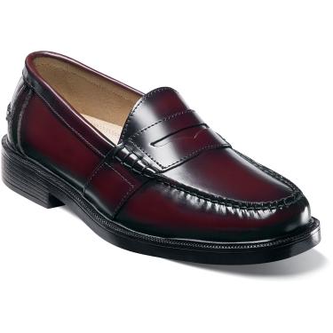 Lincoln Moc Toe Penny Loafer - Burgundy - SHOES -DRESS/CASUAL ...