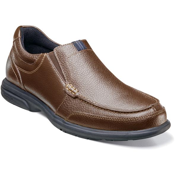 Carter Nunn Bush Men's Carter Moc Toe Leather Dress Casual Slip On
