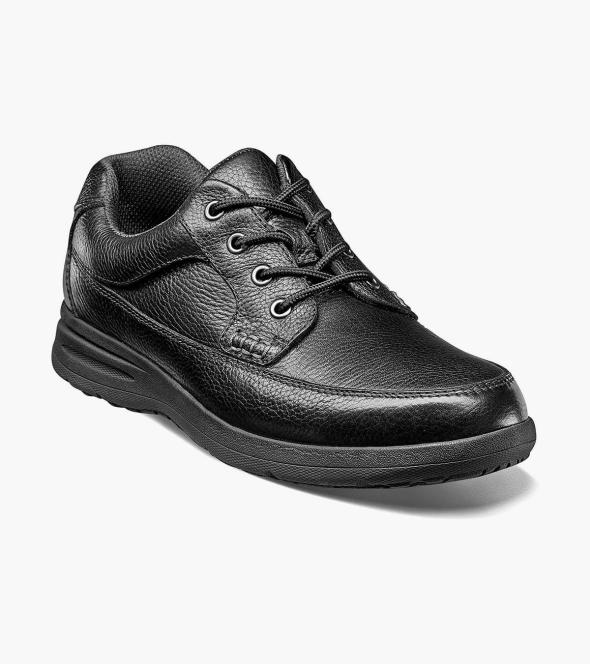 Nunn Bush Mens Cam Moc Toe Casual Lace-up with Comfort Gel and Memory Foam