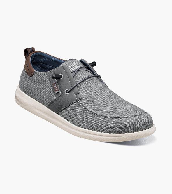 Nunn Bush Men\'s Gray Leather Slip-On Shoes Size 12W Nunn Bush Brew City Moc Toe Slip On Shoes - Macy main image 4