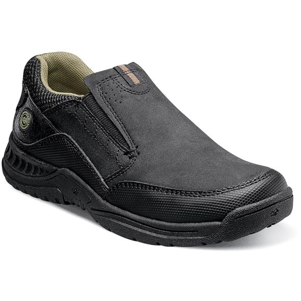 The Esker Jr. is a moc toe oxford. The upper is man-made and mesh. This shoe features a hook-and-loop closure for comfortable fit. The linings are breathable mesh. Our Dual Comfort technology is a unique combination of two foam compounds that you have to feel for yourself to believe. The top most layer is created from memory foam, which forms to your foot for instant comfort. The bottom layer is created from an open cell foam that absorbs the pressure of each step and provides all-day comfort. The sole is non-marking, slip-resistant rubber. This is a child's size shoe, not an adult style
