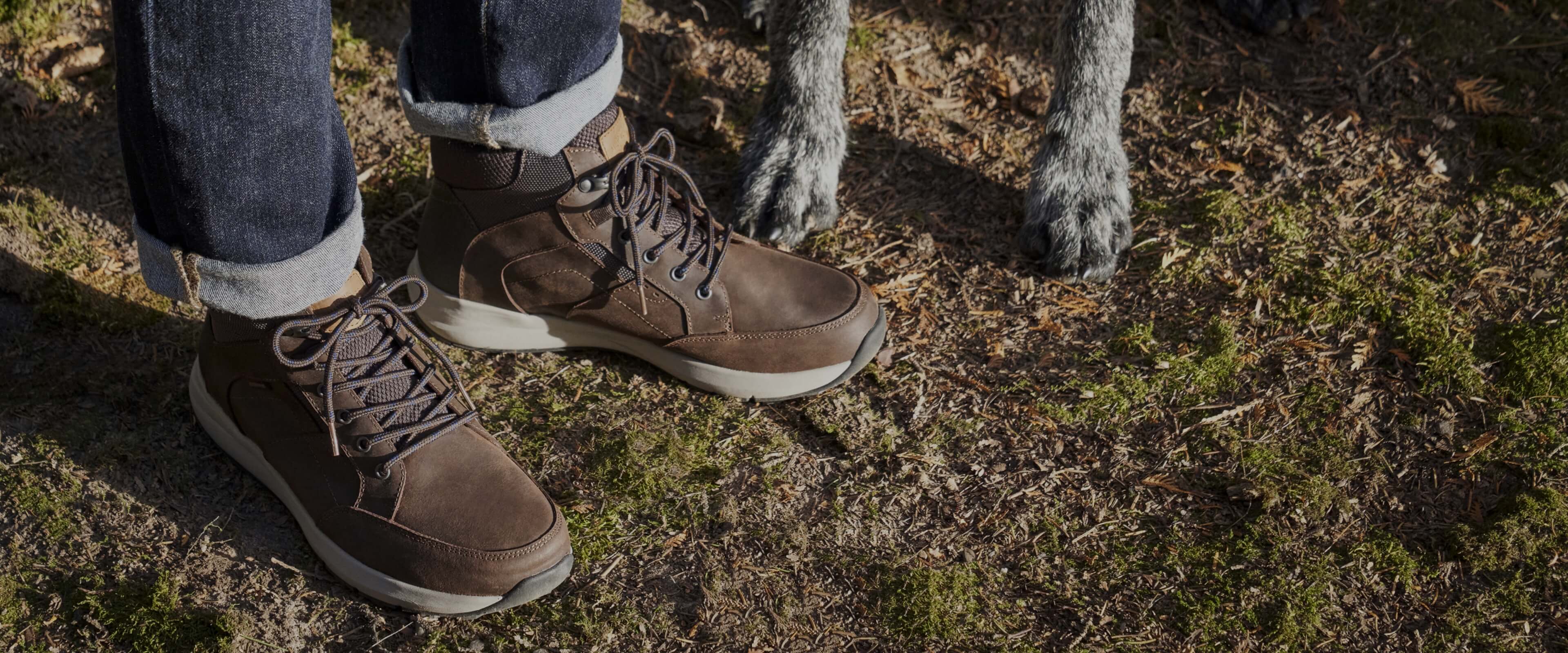Click to shop Nunn Bush new arrivals. Image features the Excursion chukka in brown.