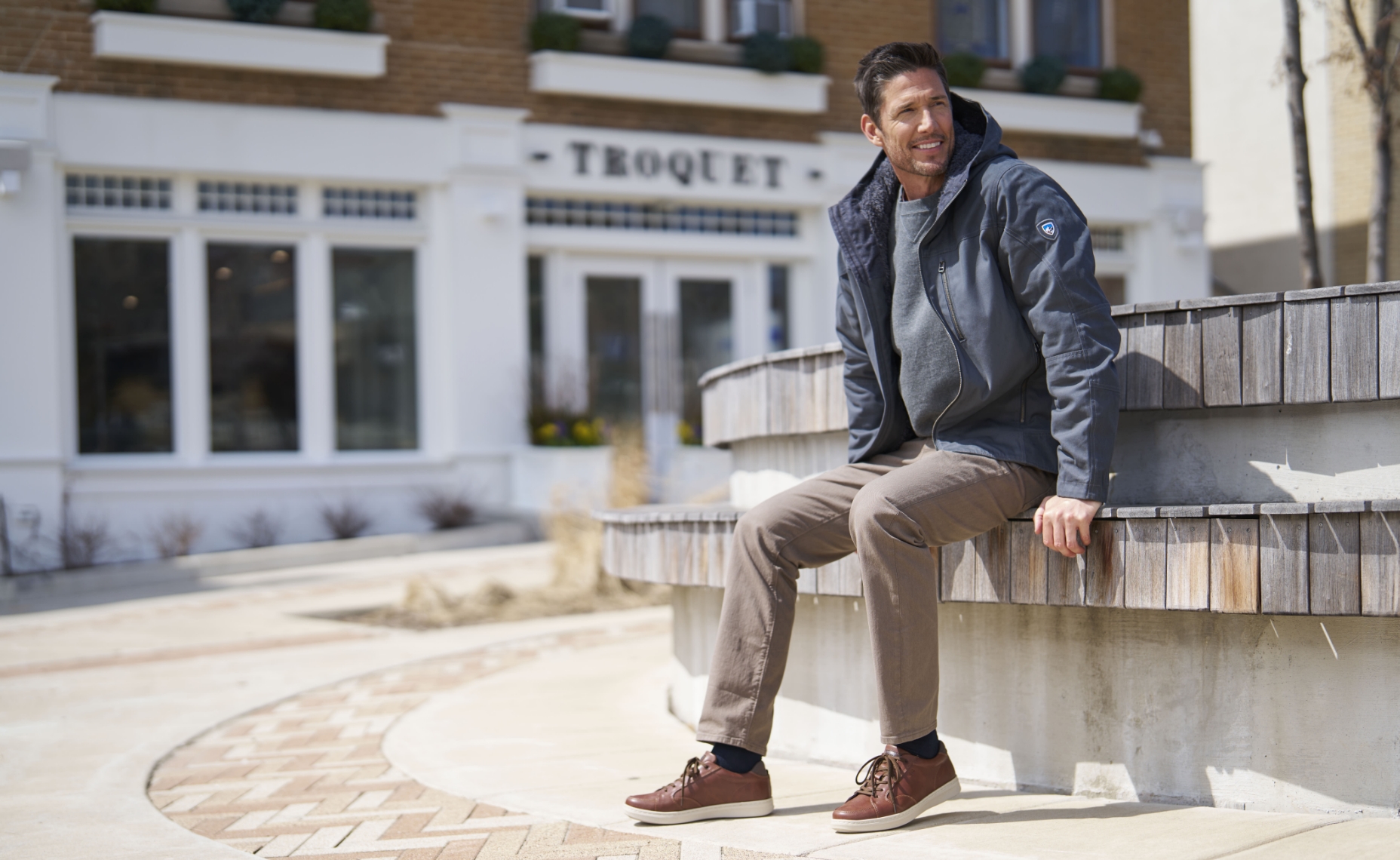 Click to shop Nunn Bush casuals. Image features the Aspire in cognac.