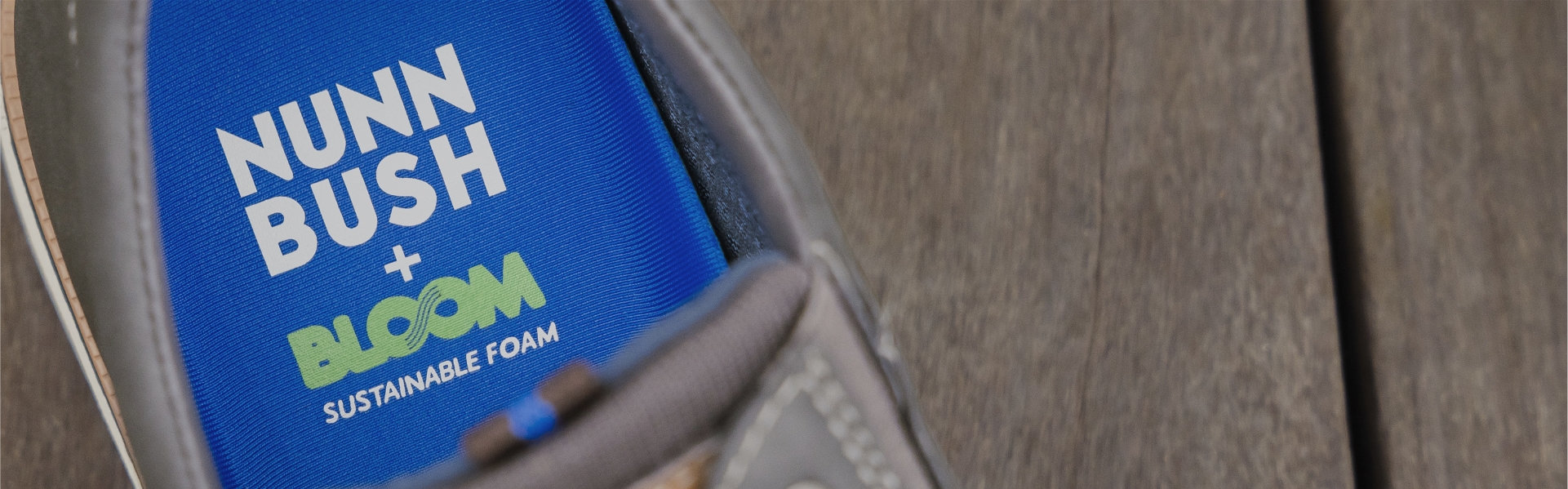 Click to shop our sustainable styles. Image features our Bloom insole.