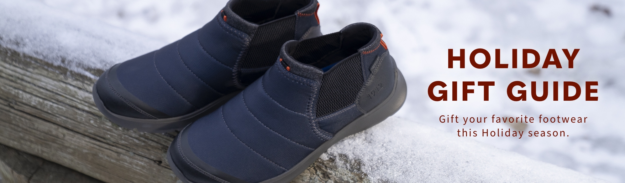 Holiday Gift Guide Shop our holiday gift guide. Image features the Bushwacker boot in navy.