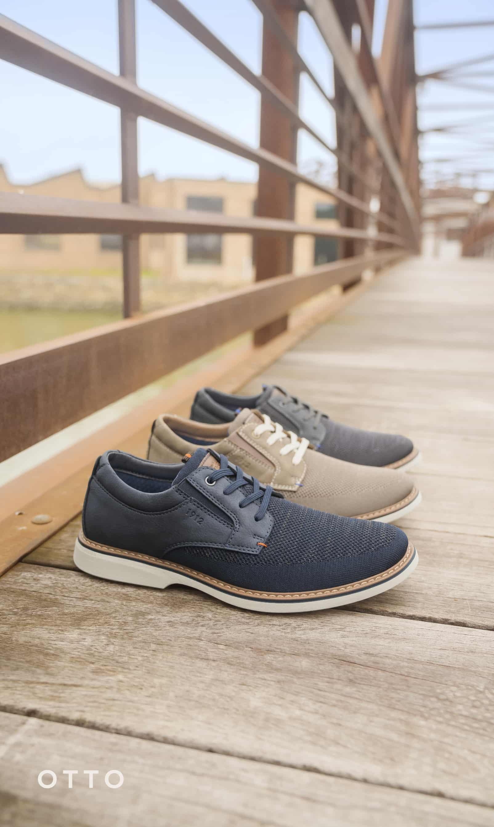 Men's Newest Shoes category. Image features the Otto knit in 3 colors.