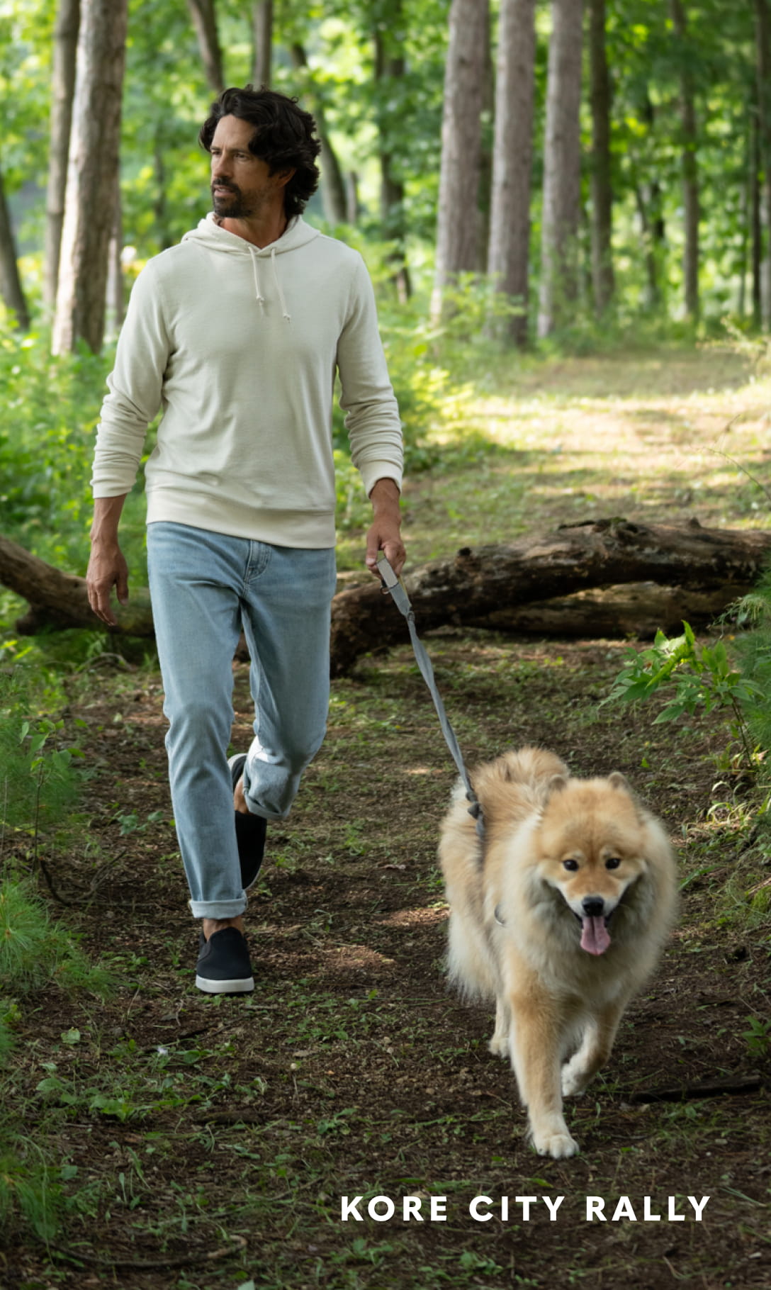 Men's Casual Shoes category. Image features the KORE City Rally in black.