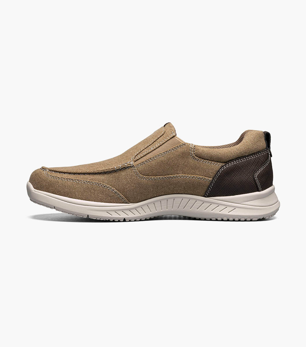 Conway Canvas Moc Toe Slip On Men’s Casual Shoes | Nunnbush.com