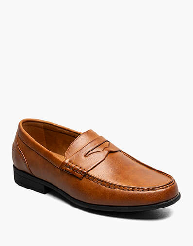 Caffrey  Moc Toe Penny Loafer in Cognac for $39.90