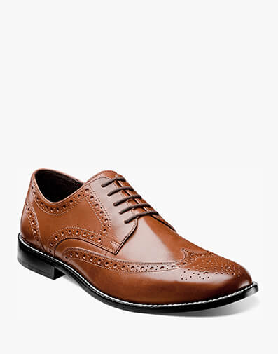 Nelson Wingtip Oxford Cognac
