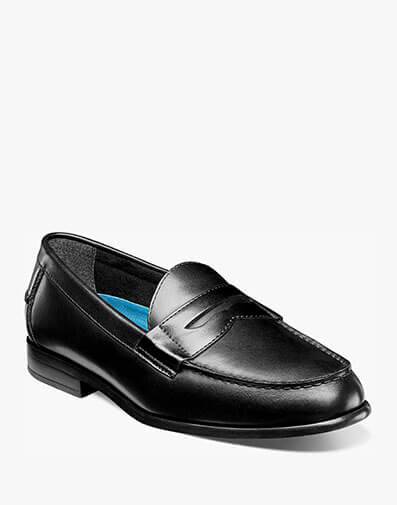 Drexel Moc Toe Penny Loafer Black