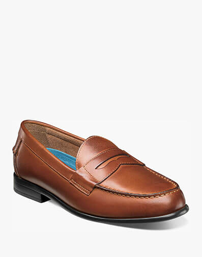 Drexel Moc Toe Penny Loafer in Cognac for $69.95