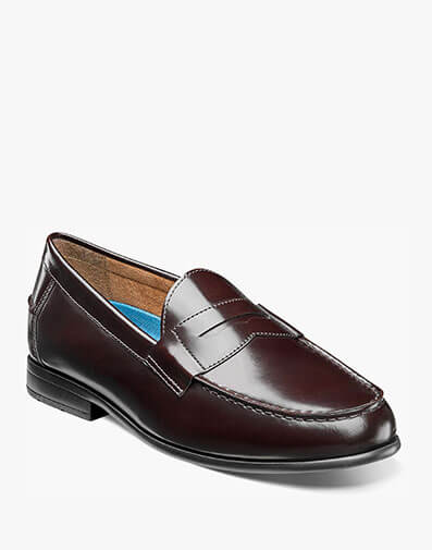 Drexel Moc Toe Penny Loafer in Burgundy for $69.95