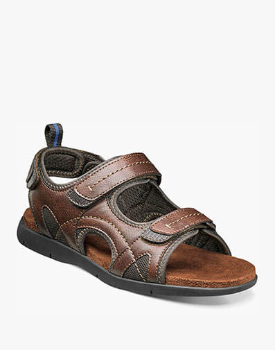Rio Grande Three Strap Sandal in Tan for $39.90