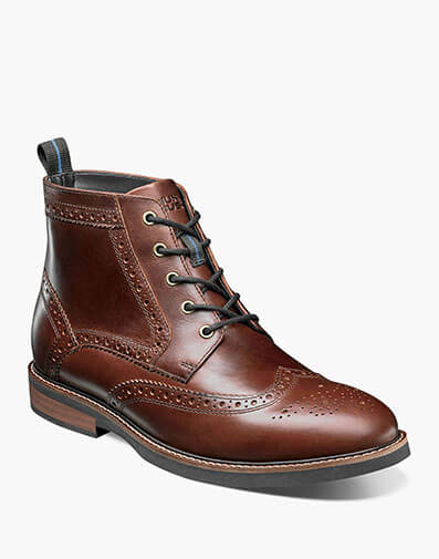 Odell Wingtip Boot in Rust for $79.95