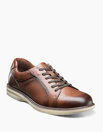 The featured product is the Mayfield Street Lace Up Oxford in Brown Multi.