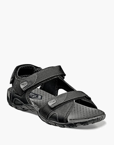 Rio Bravo Three Strap River Sandal in Black for $49.95