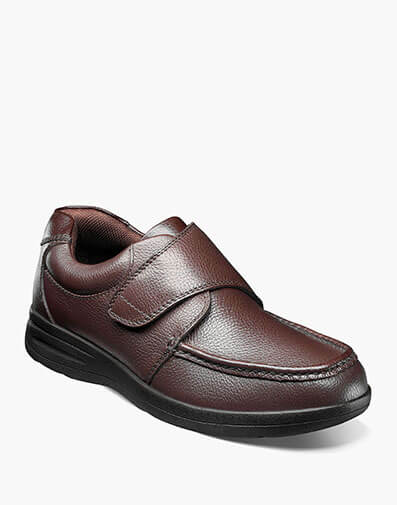 Cam Moc Toe Strap in Brown Tumbled for $74.90