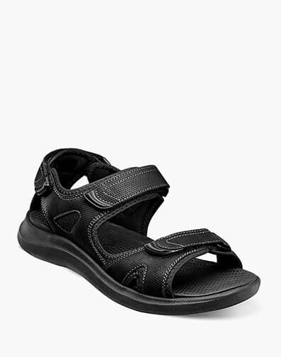 Rio Vista Three Strap River Sandal in Black for $29.90