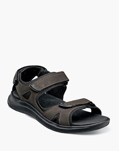 Rio Vista Three Strap River Sandal in Brown for $29.90