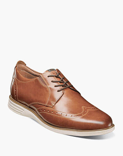 New Haven Wingtip Oxford in Cognac Multi for $64.90