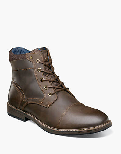Fuse Cap Toe Chukka in Brown CH for $100.00