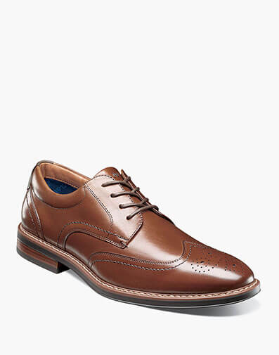 Centro Flex Wingtip Oxford in Cognac for $79.95