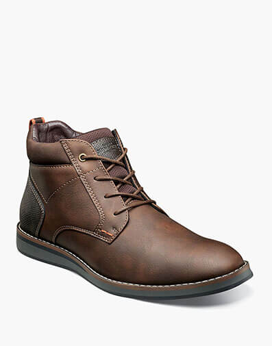 Circuit Plain Toe Chukka Brown Multi
