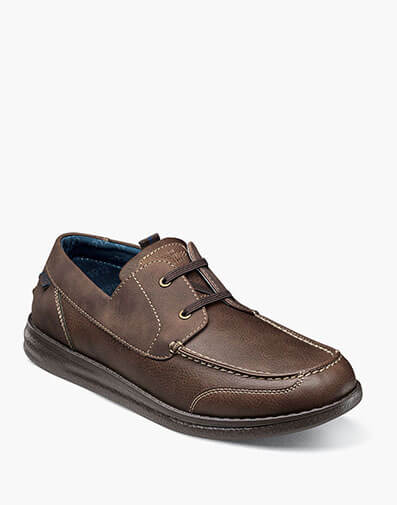 Brewski Moc Toe Boat Shoe in Brown for $80.00