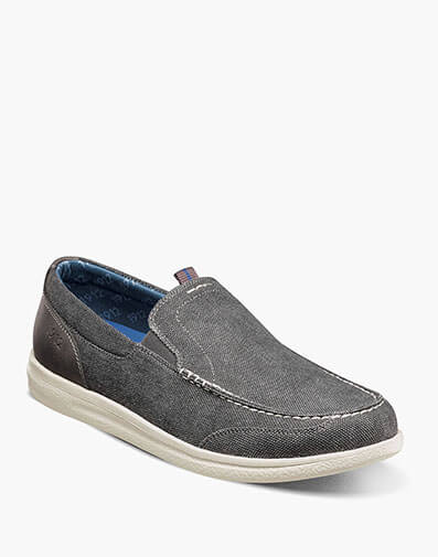 Brewski Canvas Moc Toe Venetian Slip On in Gunmetal for $49.95