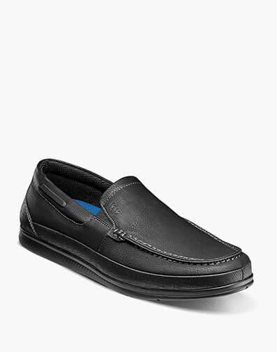 Santo Moc Toe Venetian Slip On in Black for $75.00