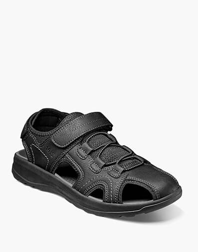 Huck Sport Closed Toe Fisherman Sandal in Black for $54.95