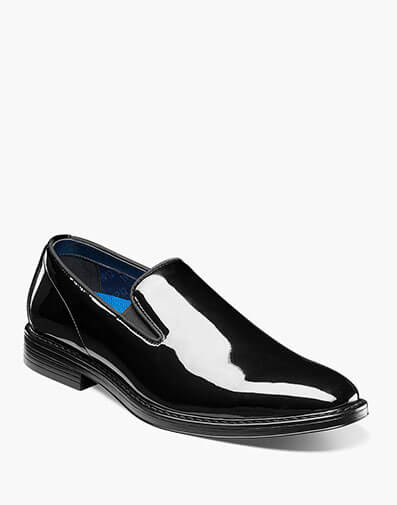 Centro Formal Flex Plain Toe Slip On in Black Patent for $49.95