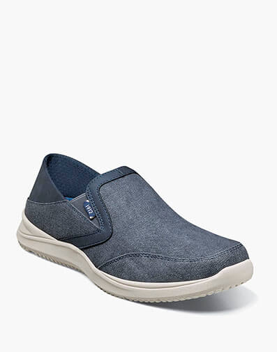 Conway EZ Canvas Moc Toe Slip On in Navy for $49.95