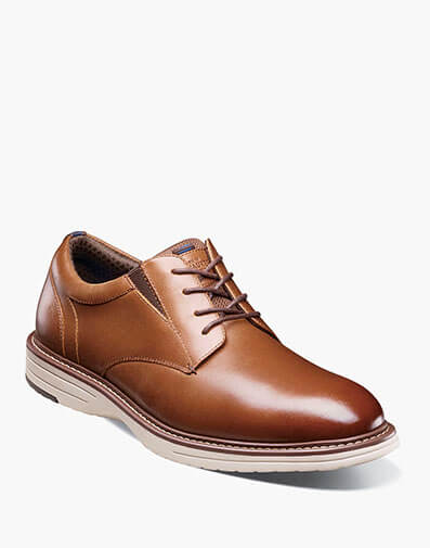 Griff Plain Toe Oxford in Cognac Multi for $74.95