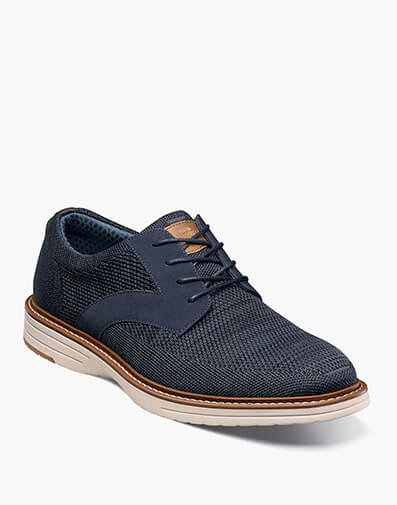 Griff Knit Plain Toe Oxford in Navy Multi for $59.95