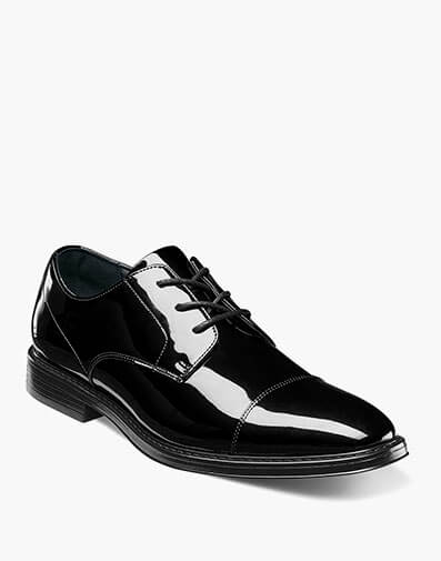 Centro Formal Flex Cap Toe Oxford Black Patent