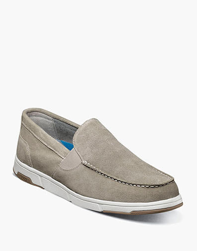 Luca Suede Moc Toe Venetian Slip On in Gray for $59.95