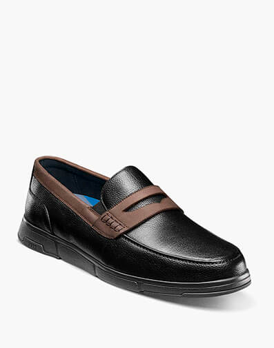 Luca Moc Toe Penny Loafer in Black Multi for $59.95